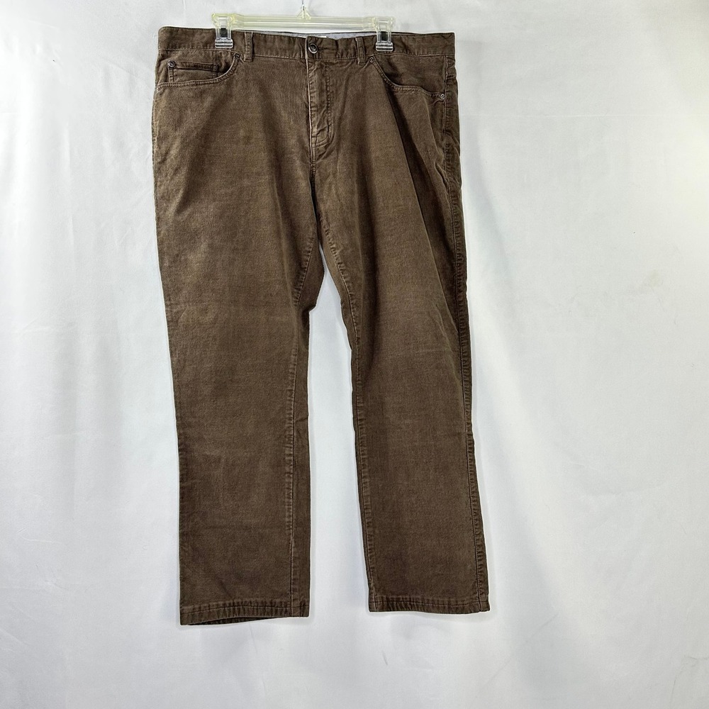 Peter Millar 38 Corduroy Pants Brown Classic Preppy Luxury Casual Office School